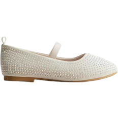 Ballerinaskor Barnskor H&M Glittriga Ballerinaskor - Beige/Crèmevit/Frost