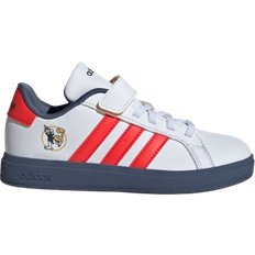 adidas x Disney Mickey and Friends Kids' Preschool Grand Court Shoes, 2.5, White/Red/Black