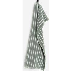 H&M Stripet 50x70 Gjestehåndkle Grønn (70x50cm)