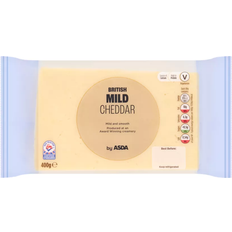 Asda British Mild Cheddar Cheese 400 g 400g