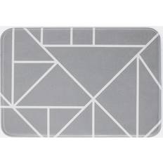 OHS Mason Geo Printed Mat - - Silver 40x60cm