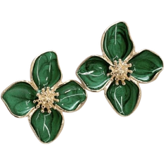 Shein Fashion Zinc Alloy Flower Stud Earrings For Women For Daily Decoration