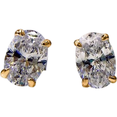 Shein Pair Elegant Cubic Zirconia Stud Earrings For Women For Wedding Engagement Anniversary Party Jewelry Valentine's Day Gift