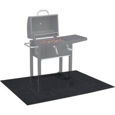 Relaxdays Floor Mat BBQ Grill Splatter 120x100 cm