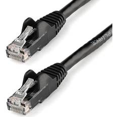 StarTech 12ft Black Patch Cable with Snagless RJ45 Connectors 12ft