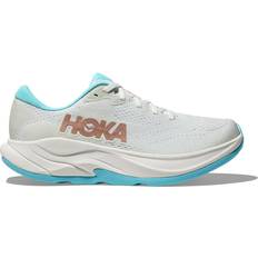 Hoka Women's Rincon Road Running Shoes in Frost/Rose Gold