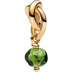 Zodiac Signs Charms & Pendants Pandora August Eternity Circle Dangle Charm - Green