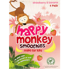 Happy Monkey Happy Monkey Strawberry Banana Smoothies 4 x 180 ml 18cl 4pack