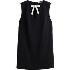H&M Ladies Black Bow-detail dress