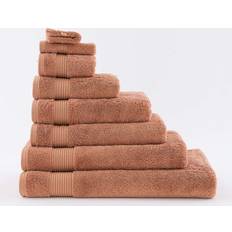 Dunelm Egyptian Cotton Guest Towel Brown, Red (60x40cm)