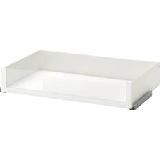 IKEA KOMPLEMENT Vit Låda med Glasfront för Garderob 92.8x16cm