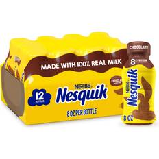 Cocoa Nesquik Chocolate Lowfat Milk Pack of 12 8 oz Bottles 8oz 12pack