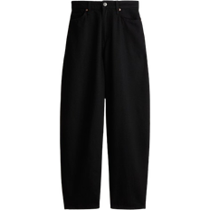 H&M Dame Sort Barrel High Jeans