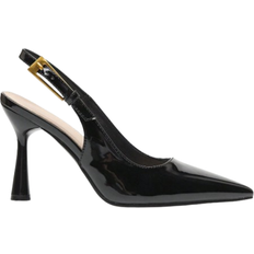 Shein Womens High Heel Pointed Toe Fashionable Buckled Stone Pattern Back Strap Shoes