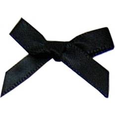 Black Gift Wrap Ribbons Berisfords 7mm Ribbon Bows 30 Black Pack Of 6