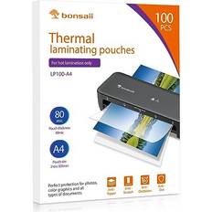 Lamination Films Bonsaii A4 Laminating Pouches 100 Sheets 160 Microns