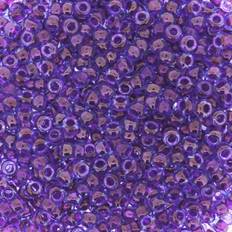 Miyuki Fuchsia Lined Aqua Lined 8/0 22 Gram