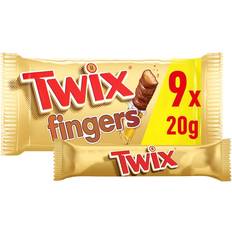 Caramel & Milk Chocolate Fingers Biscuit Snack Bars 9 x 20 g