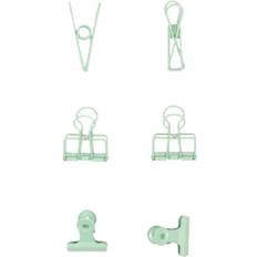 Set of 6 Metal Clamps with 3 Different Sizes