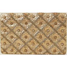 Accessorize Clutch tasker Accessorize Tianna Clutch Taske Med Foldekant - Guldfarvet