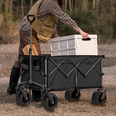 Utility Wagons Staykiwi 38 Inch Steel Collapsible Folding Wagon