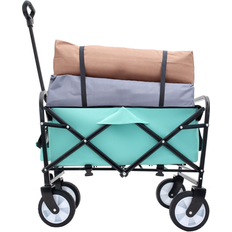 Utility Wagons Bed Bath & Beyond Collapsible Foldable Wagon Cart with Strapping System 26.0 In L X 37.4 In H X 17.3 In D