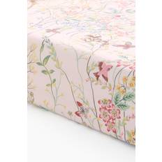 H&M Faconsyet Mønstret Bomuld 90 x 200 Lagen Pink (200x90cm)