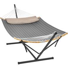 Songmics Hammock With Stand Black Gray