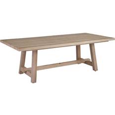 Wood Outdoor Dining Tables Coastal Living Coastal Beach Brown Teak Rectangular Outdoor Dining Table 84"