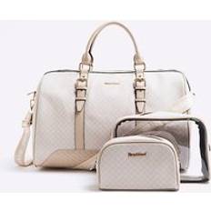 River Island Weekend Bags River Island Monogram Holdall Weekend Bag Bundle - Beige