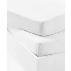 Vertbaudet Baby Pack of 2 Fitted Sheets in Stretch Jersey Knit White