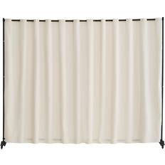 Room Divider Bærbar Panel Med Hjul