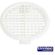 White Roof Accessories Timco White Timloc LOC1140 Push-In Soffit Vent 70.0
