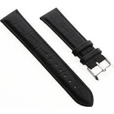 Watch Straps on sale Tlily 20mm Watch Spare PU Black Bracelet Watch Strap Band