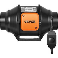 VEVOR 4 Inch Inline Duct Fan HVAC Exhaust Blower Kit, Black