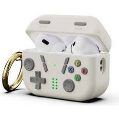 White Protection & Storage FoneFunShop Case Compatible With Pods Pro 2 Retro Game Model in White
