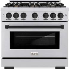 Ranges ZLINE 36 in 6-Burner Gas Range with Gas Convection Oven Stainless Steel