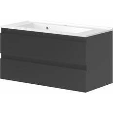 Vaskeskab 100 cm Nortiq Venedig Underskab Antracitgrå 100 cm