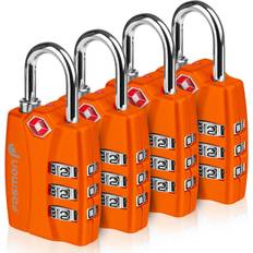 Luggage Straps Fosmon TSA Accepted Luggage Locks 4-Pack