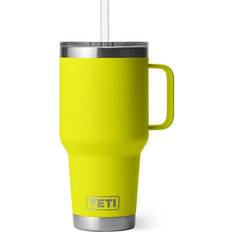 Yeti Rambler 35 oz Firefly Yellow Travel Mug