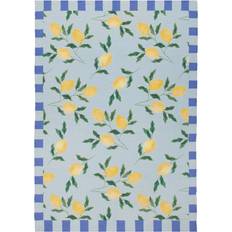 Lemons Printed Indoor and Outdoor Rug 120 x 120 cm