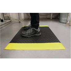 Black Plastic Flooring COBA Europe Orthomat Dot Anti-Fatigue Mat 9.5h x 900w x 1500d mm