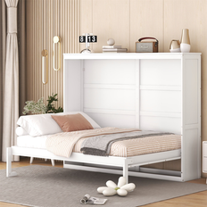 Merax Murphy Bed Wall Bed - White (Full)