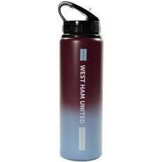 Red Water Containers West Ham United F.C. Fade Aluminium Water Bottle