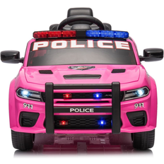 Siavonce Licensed Dodge Charger 12V Kids Ride On Police Car