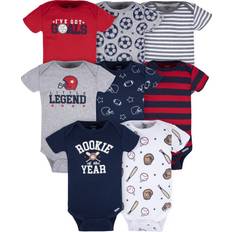 Gerber Baby Boy Short Sleeves Onesies Bodysuits 8-Pack Sizes Newborn-12M