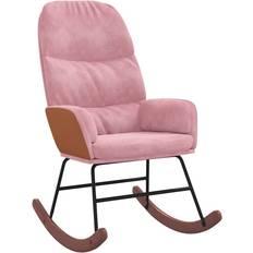 VidaXL Sammet Gungstolar vidaXL Rosa Sammet Gungstol