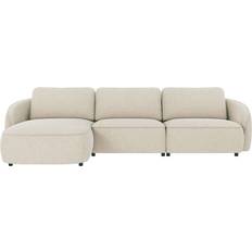 Möbler Rowico Home Norris Tyg Max Ljusbeige 4-Sitssoffa Med Divan Vänster Soffa