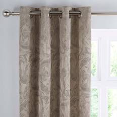 Dunelm Diablo Marble Eyelet Curtains Champagne 117x228cm