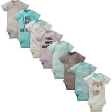 Gerber baby clothes Gerber Gerber Baby Boys Short Sleeve Onesies Bodysuits 8-Pack